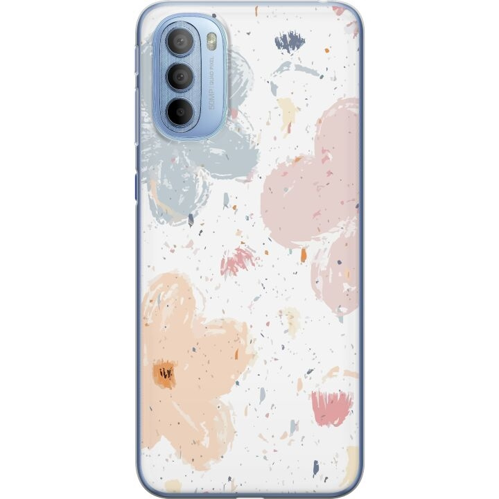 Mobile case for Motorola Moto G31 with Flowers design in the group SMARTPHONE & TABLETS / Phone cases / Motorola at TP E-commerce Nordic AB (A54920)