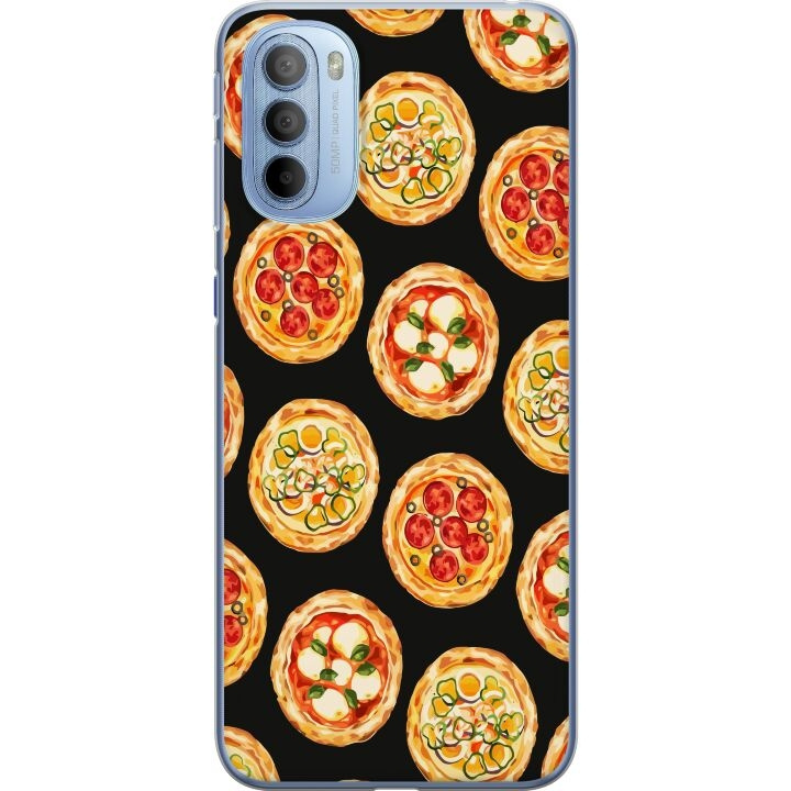 Mobile case for Motorola Moto G31 with Pizza design in the group SMARTPHONE & TABLETS / Phone cases / Motorola at TP E-commerce Nordic AB (A54921)