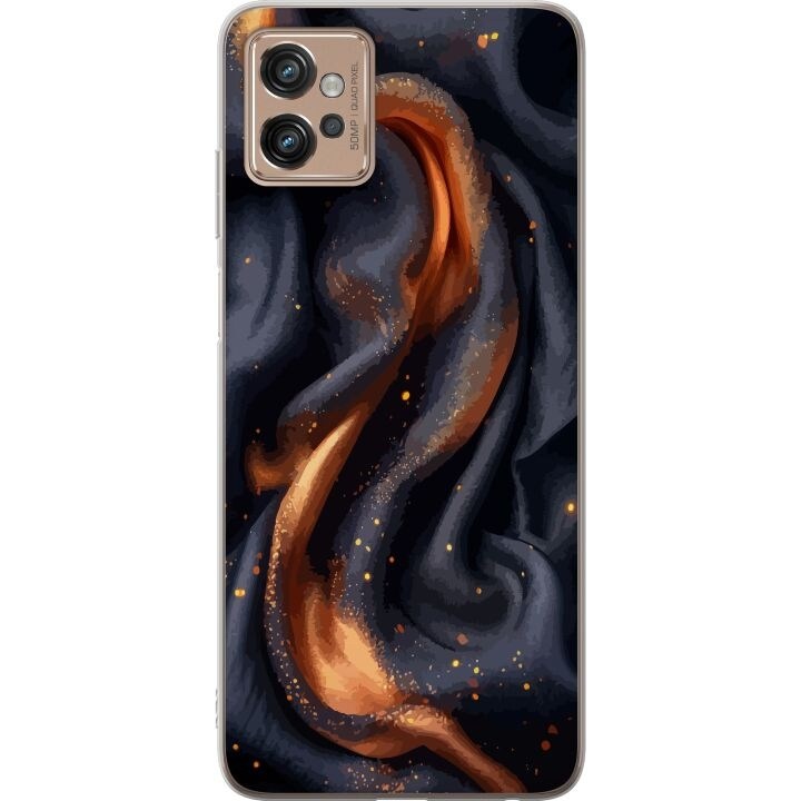 Mobile case for Motorola Moto G32 with Fiery silk design in the group SMARTPHONE & TABLETS / Phone cases / Motorola at TP E-commerce Nordic AB (A54936)