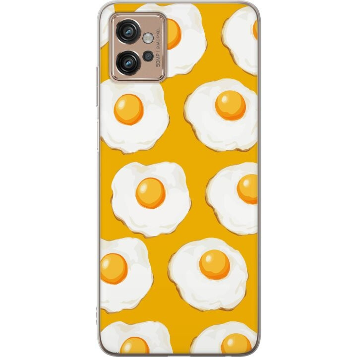 Mobile case for Motorola Moto G32 with Fried egg design in the group SMARTPHONE & TABLETS / Phone cases / Motorola at TP E-commerce Nordic AB (A54937)