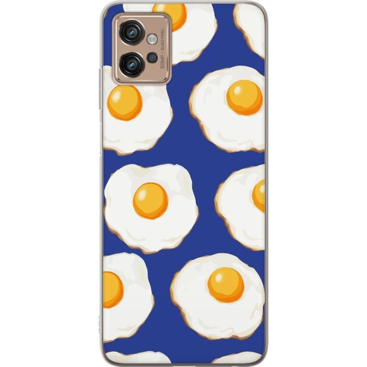 Mobile case for Motorola Moto G32 with Fried eggs design in the group SMARTPHONE & TABLETS / Phone cases / Motorola at TP E-commerce Nordic AB (A54941)