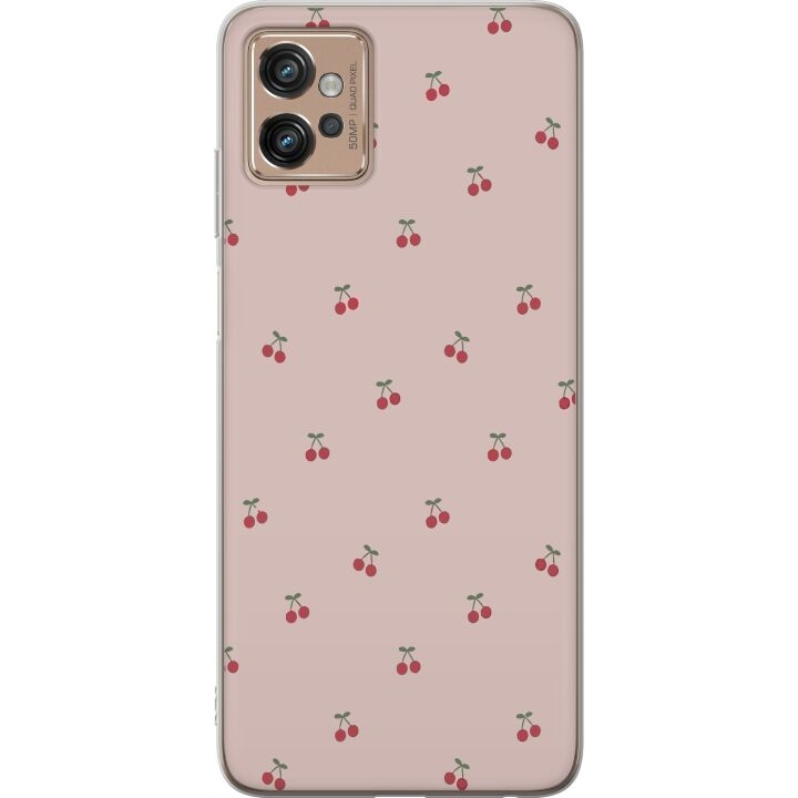 Mobile case for Motorola Moto G32 with Cherry design in the group SMARTPHONE & TABLETS / Phone cases / Motorola at TP E-commerce Nordic AB (A54942)