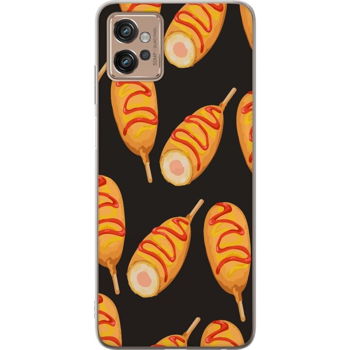 Mobile case for Motorola Moto G32 with Chicken drumstick design in the group SMARTPHONE & TABLETS / Phone cases / Motorola at TP E-commerce Nordic AB (A54944)