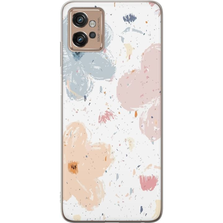 Mobile case for Motorola Moto G32 with Flowers design in the group SMARTPHONE & TABLETS / Phone cases / Motorola at TP E-commerce Nordic AB (A54947)