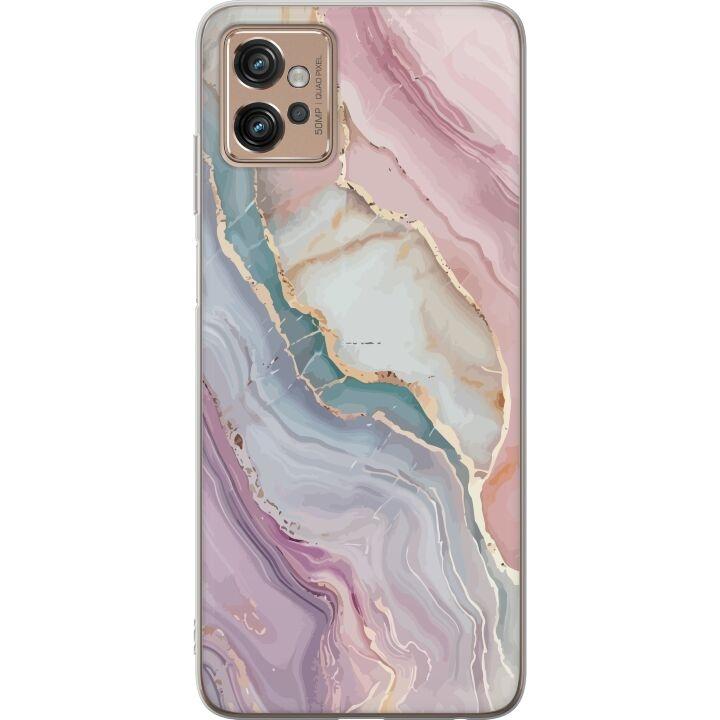 Mobile case for Motorola Moto G32 with Marble design in the group SMARTPHONE & TABLETS / Phone cases / Motorola at TP E-commerce Nordic AB (A54957)