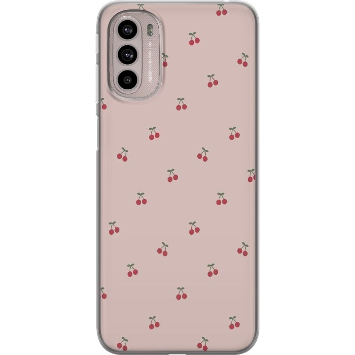 Mobile case for Motorola Moto G41 with Cherry design in the group SMARTPHONE & TABLETS / Phone cases / Motorola at TP E-commerce Nordic AB (A54996)