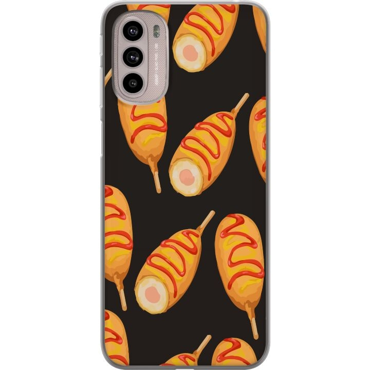 Mobile case for Motorola Moto G41 with Chicken drumstick design in the group SMARTPHONE & TABLETS / Phone cases / Motorola at TP E-commerce Nordic AB (A54998)