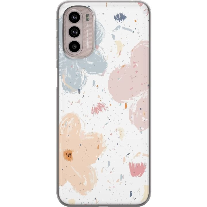 Mobile case for Motorola Moto G41 with Flowers design in the group SMARTPHONE & TABLETS / Phone cases / Motorola at TP E-commerce Nordic AB (A55001)