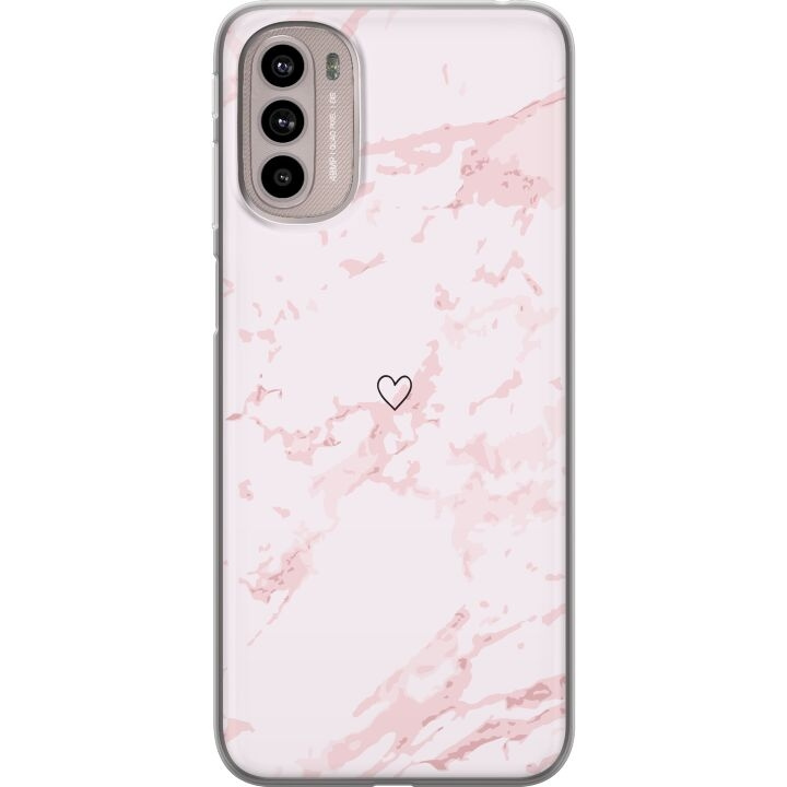 Mobile case for Motorola Moto G41 with Pink Heart design in the group SMARTPHONE & TABLETS / Phone cases / Motorola at TP E-commerce Nordic AB (A55012)