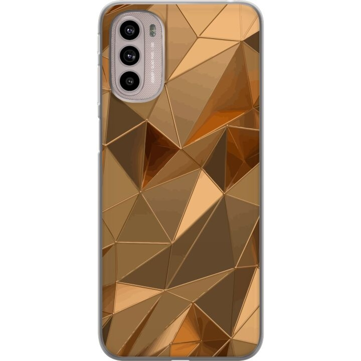 Mobile case for Motorola Moto G41 with 3D Gold design in the group SMARTPHONE & TABLETS / Phone cases / Motorola at TP E-commerce Nordic AB (A55013)