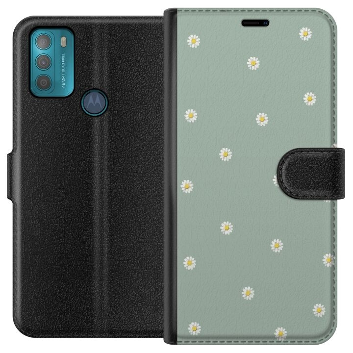 Wallet case for Motorola Moto G50 with Priest\'s collars design in the group SMARTPHONE & TABLETS / Phone cases / Motorola at TP E-commerce Nordic AB (A55020)