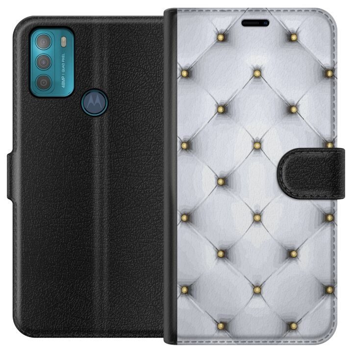 Wallet case for Motorola Moto G50 with Luxurious design in the group SMARTPHONE & TABLETS / Phone cases / Motorola at TP E-commerce Nordic AB (A55030)