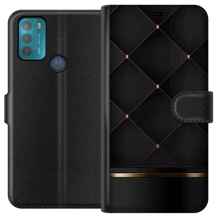 Wallet case for Motorola Moto G50 with Luxury line design in the group SMARTPHONE & TABLETS / Phone cases / Motorola at TP E-commerce Nordic AB (A55031)