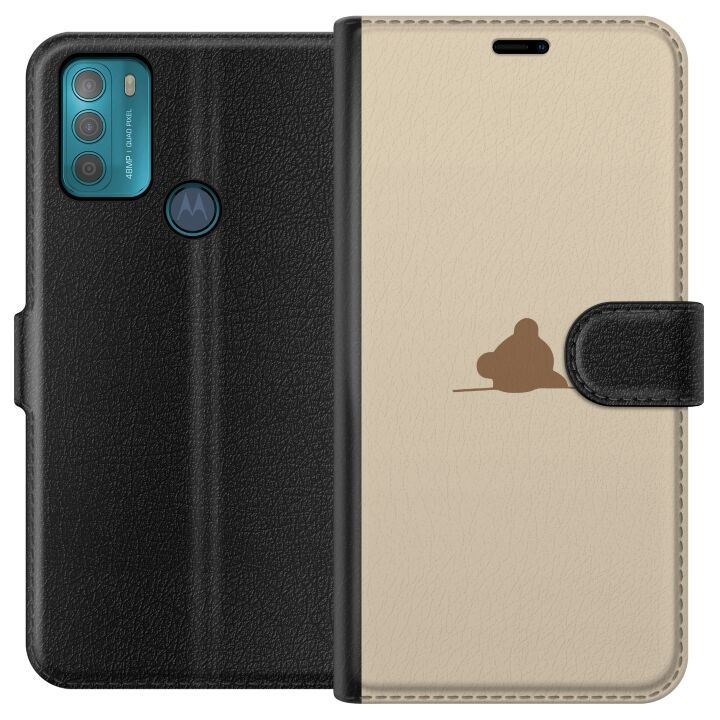 Wallet case for Motorola Moto G50 with Nalle design in the group SMARTPHONE & TABLETS / Phone cases / Motorola at TP E-commerce Nordic AB (A55036)