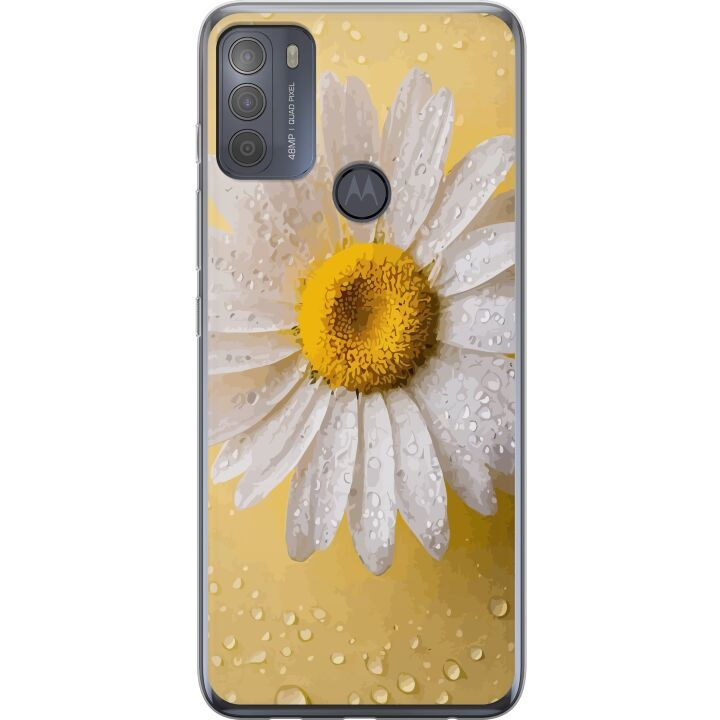 Mobile case for Motorola Moto G50 with Porslinsblomma design in the group SMARTPHONE & TABLETS / Phone cases / Motorola at TP E-commerce Nordic AB (A55043)