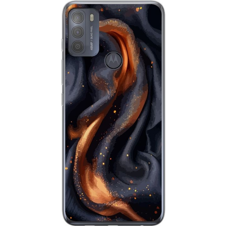 Mobile case for Motorola Moto G50 with Fiery silk design in the group SMARTPHONE & TABLETS / Phone cases / Motorola at TP E-commerce Nordic AB (A55044)