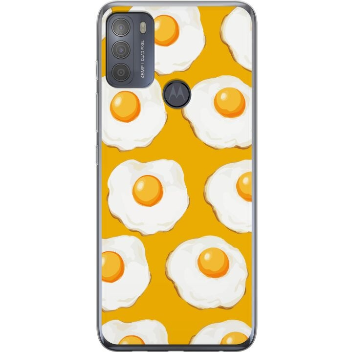 Mobile case for Motorola Moto G50 with Fried egg design in the group SMARTPHONE & TABLETS / Phone cases / Motorola at TP E-commerce Nordic AB (A55045)