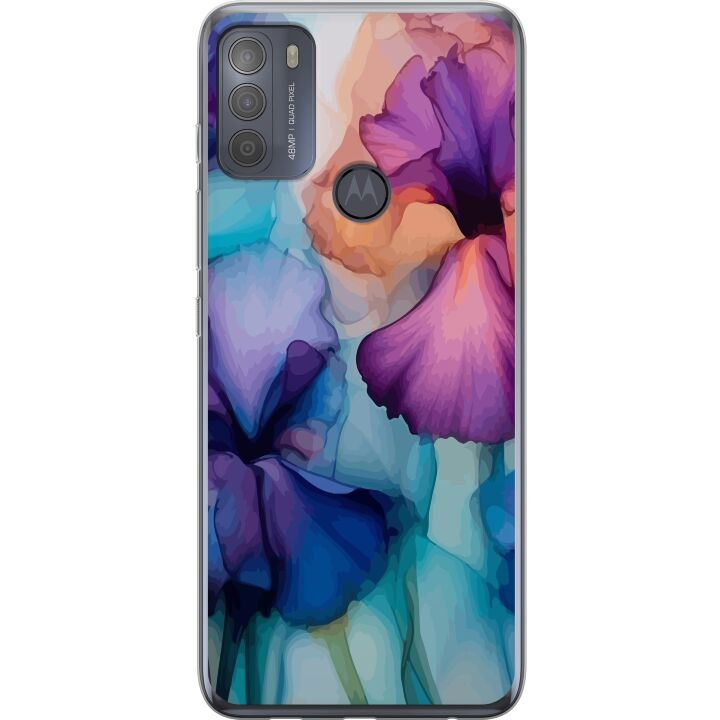 Mobile case for Motorola Moto G50 with Magical flowers design in the group SMARTPHONE & TABLETS / Phone cases / Motorola at TP E-commerce Nordic AB (A55046)