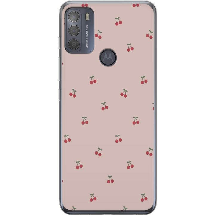 Mobile case for Motorola Moto G50 with Cherry design in the group SMARTPHONE & TABLETS / Phone cases / Motorola at TP E-commerce Nordic AB (A55050)