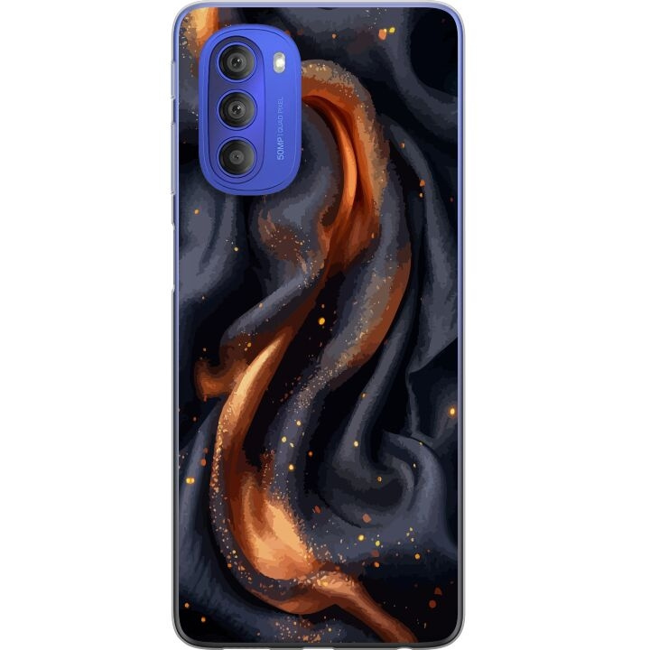 Mobile case for Motorola Moto G51 5G with Fiery silk design in the group SMARTPHONE & TABLETS / Phone cases / Motorola at TP E-commerce Nordic AB (A55071)