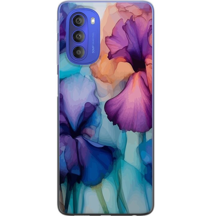 Mobile case for Motorola Moto G51 5G with Magical flowers design in the group SMARTPHONE & TABLETS / Phone cases / Motorola at TP E-commerce Nordic AB (A55073)