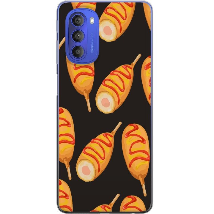 Mobile case for Motorola Moto G51 5G with Chicken drumstick design in the group SMARTPHONE & TABLETS / Phone cases / Motorola at TP E-commerce Nordic AB (A55079)