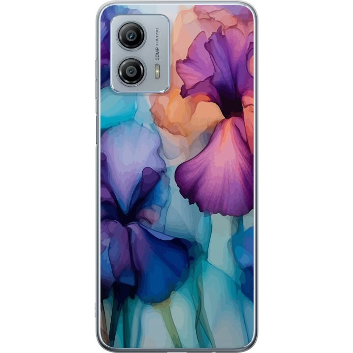 Mobile case for Motorola Moto G53 with Magical flowers design in the group SMARTPHONE & TABLETS / Phone cases / Motorola at TP E-commerce Nordic AB (A55127)