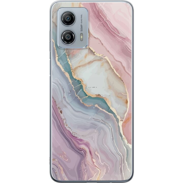 Mobile case for Motorola Moto G53 with Marble design in the group SMARTPHONE & TABLETS / Phone cases / Motorola at TP E-commerce Nordic AB (A55146)