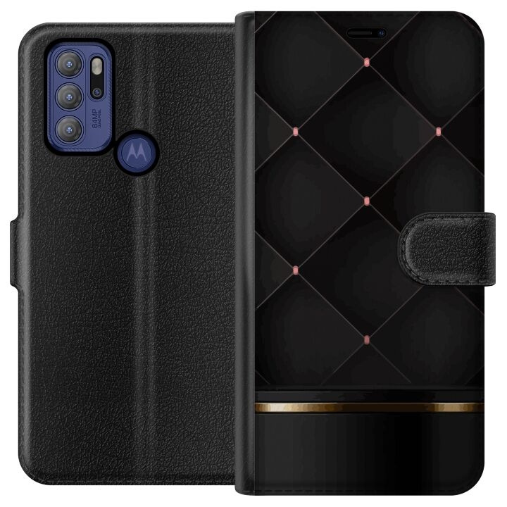 Wallet case for Motorola Moto G60S with Luxury line design in the group SMARTPHONE & TABLETS / Phone cases / Motorola at TP E-commerce Nordic AB (A55193)