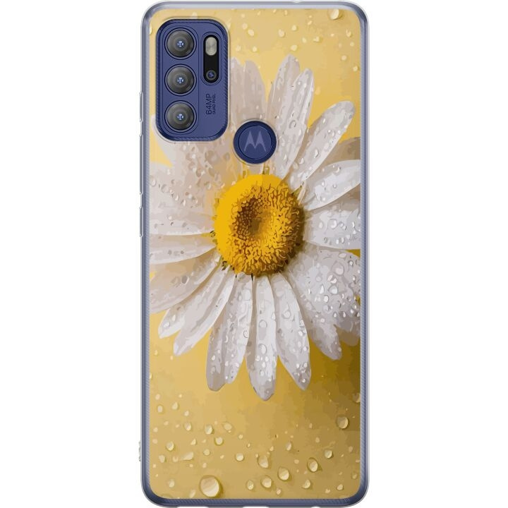 Mobile case for Motorola Moto G60S with Porslinsblomma design in the group SMARTPHONE & TABLETS / Phone cases / Motorola at TP E-commerce Nordic AB (A55205)