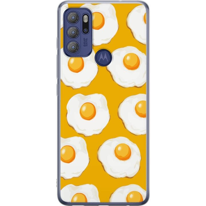 Mobile case for Motorola Moto G60S with Fried egg design in the group SMARTPHONE & TABLETS / Phone cases / Motorola at TP E-commerce Nordic AB (A55207)