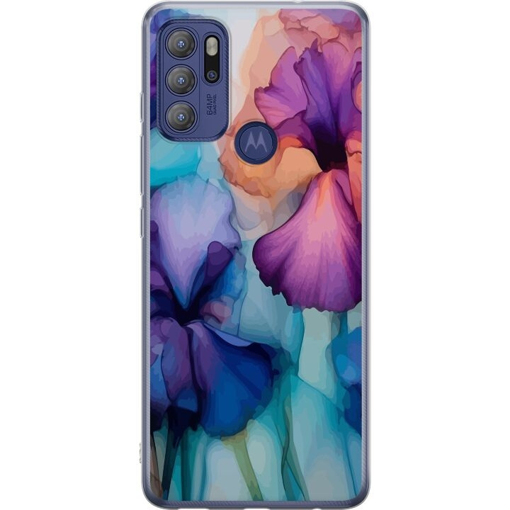 Mobile case for Motorola Moto G60S with Magical flowers design in the group SMARTPHONE & TABLETS / Phone cases / Motorola at TP E-commerce Nordic AB (A55208)