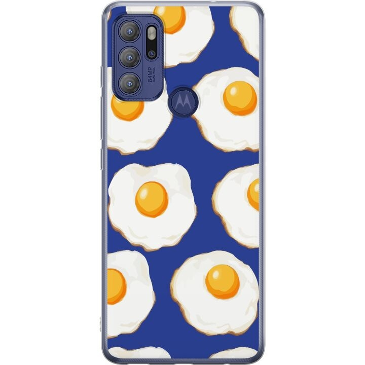 Mobile case for Motorola Moto G60S with Fried eggs design in the group SMARTPHONE & TABLETS / Phone cases / Motorola at TP E-commerce Nordic AB (A55211)