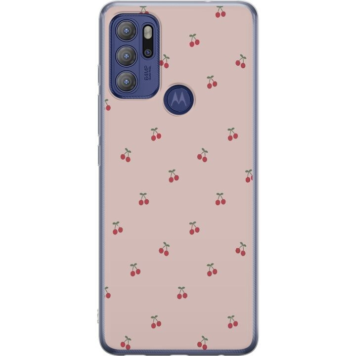 Mobile case for Motorola Moto G60S with Cherry design in the group SMARTPHONE & TABLETS / Phone cases / Motorola at TP E-commerce Nordic AB (A55212)