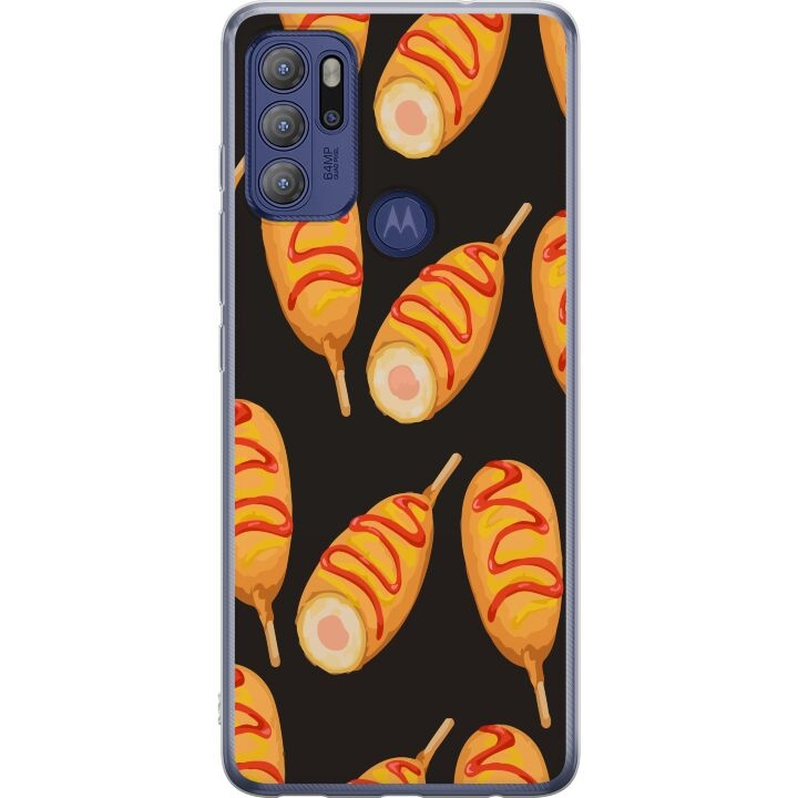 Mobile case for Motorola Moto G60S with Chicken drumstick design in the group SMARTPHONE & TABLETS / Phone cases / Motorola at TP E-commerce Nordic AB (A55214)