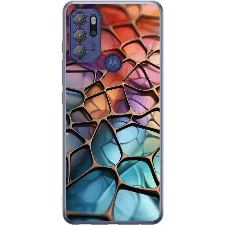 Mobile case for Motorola Moto G60S with Metallic pattern design in the group SMARTPHONE & TABLETS / Phone cases / Motorola at TP E-commerce Nordic AB (A55215)