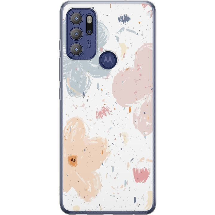 Mobile case for Motorola Moto G60S with Flowers design in the group SMARTPHONE & TABLETS / Phone cases / Motorola at TP E-commerce Nordic AB (A55217)