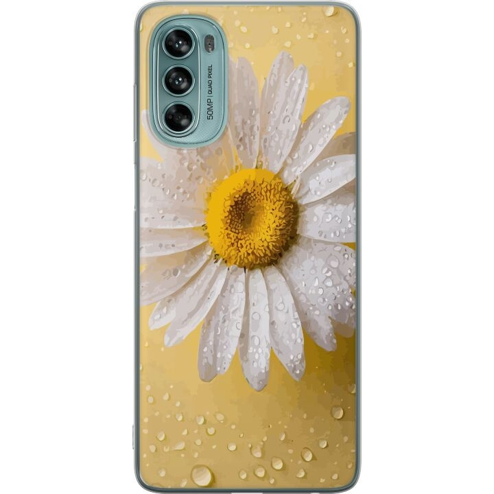 Mobile case for Motorola Moto G62 5G with Porslinsblomma design in the group SMARTPHONE & TABLETS / Phone cases / Motorola at TP E-commerce Nordic AB (A55232)