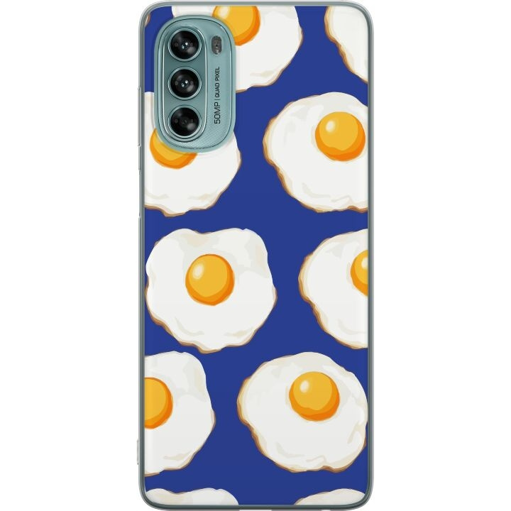 Mobile case for Motorola Moto G62 5G with Fried eggs design in the group SMARTPHONE & TABLETS / Phone cases / Motorola at TP E-commerce Nordic AB (A55238)