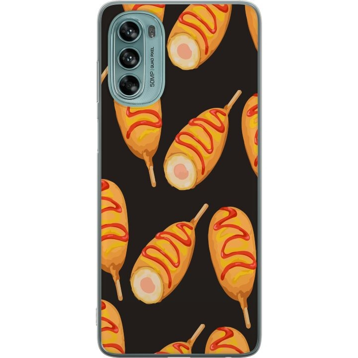 Mobile case for Motorola Moto G62 5G with Chicken drumstick design in the group SMARTPHONE & TABLETS / Phone cases / Motorola at TP E-commerce Nordic AB (A55241)