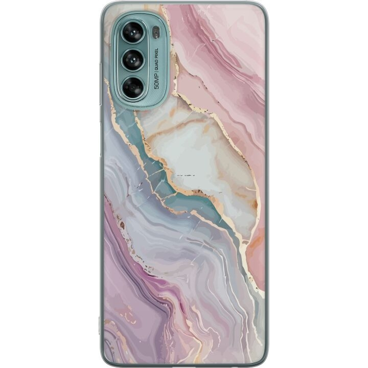 Mobile case for Motorola Moto G62 5G with Marble design in the group SMARTPHONE & TABLETS / Phone cases / Motorola at TP E-commerce Nordic AB (A55254)