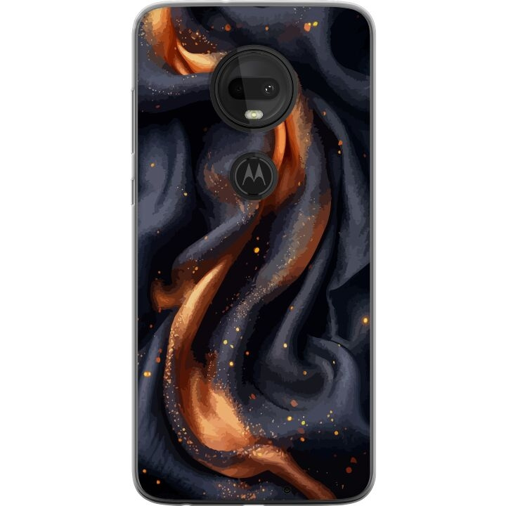 Mobile case for Motorola Moto G7 with Fiery silk design in the group SMARTPHONE & TABLETS / Phone cases / Motorola at TP E-commerce Nordic AB (A55260)