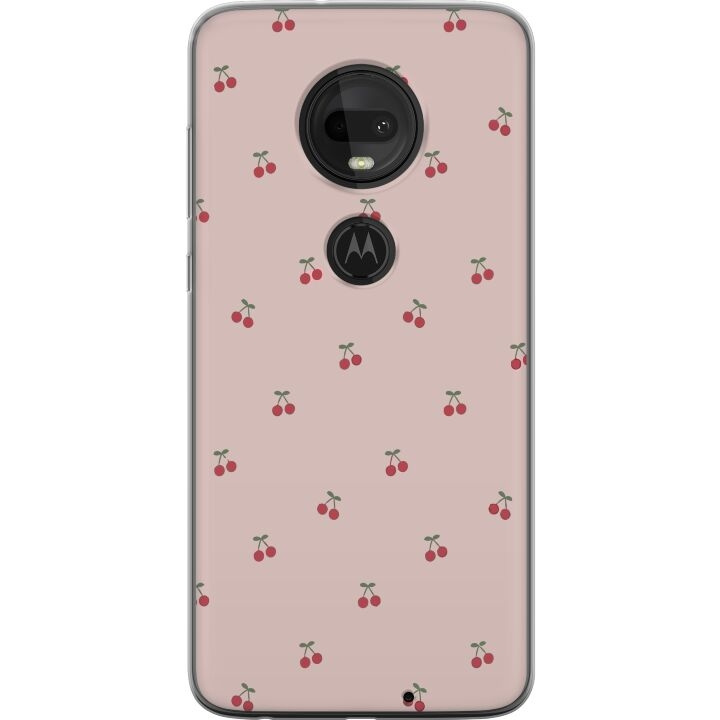 Mobile case for Motorola Moto G7 with Cherry design in the group SMARTPHONE & TABLETS / Phone cases / Motorola at TP E-commerce Nordic AB (A55266)