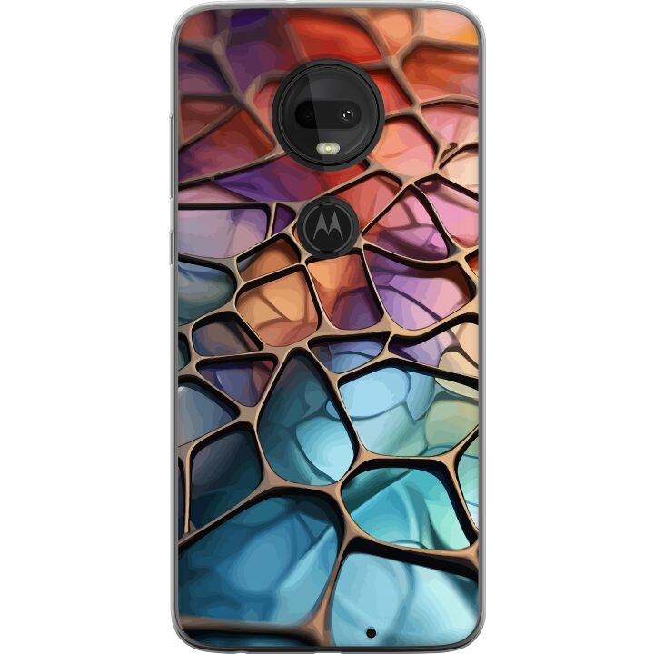 Mobile case for Motorola Moto G7 with Metallic pattern design in the group SMARTPHONE & TABLETS / Phone cases / Motorola at TP E-commerce Nordic AB (A55269)