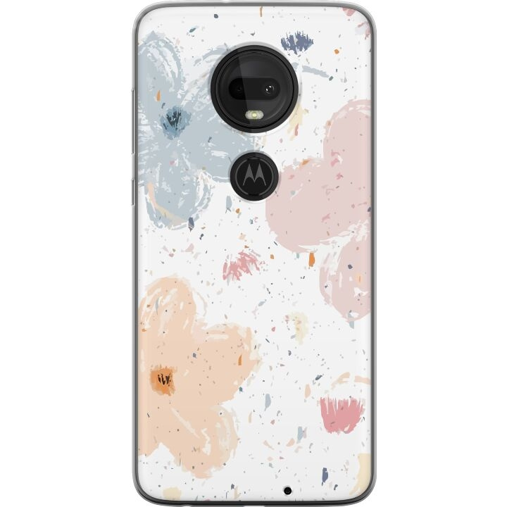 Mobile case for Motorola Moto G7 with Flowers design in the group SMARTPHONE & TABLETS / Phone cases / Motorola at TP E-commerce Nordic AB (A55271)