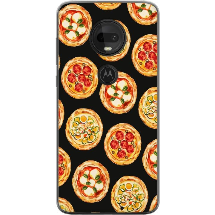 Mobile case for Motorola Moto G7 with Pizza design in the group SMARTPHONE & TABLETS / Phone cases / Motorola at TP E-commerce Nordic AB (A55272)