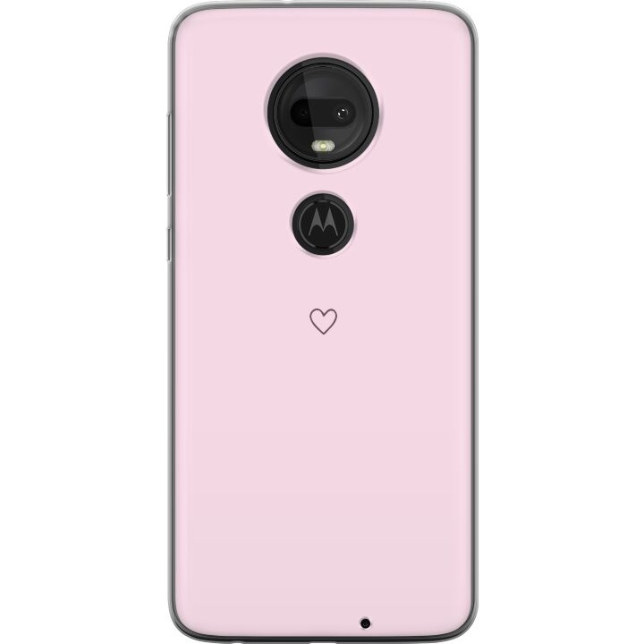 Mobile case for Motorola Moto G7 with Heart design in the group SMARTPHONE & TABLETS / Phone cases / Motorola at TP E-commerce Nordic AB (A55278)