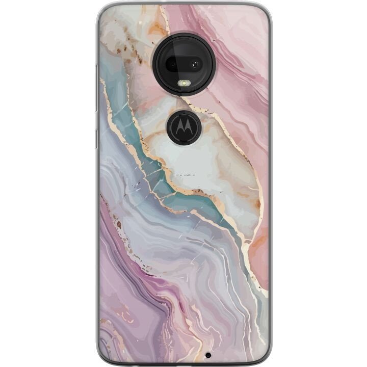 Mobile case for Motorola Moto G7 with Marble design in the group SMARTPHONE & TABLETS / Phone cases / Motorola at TP E-commerce Nordic AB (A55281)