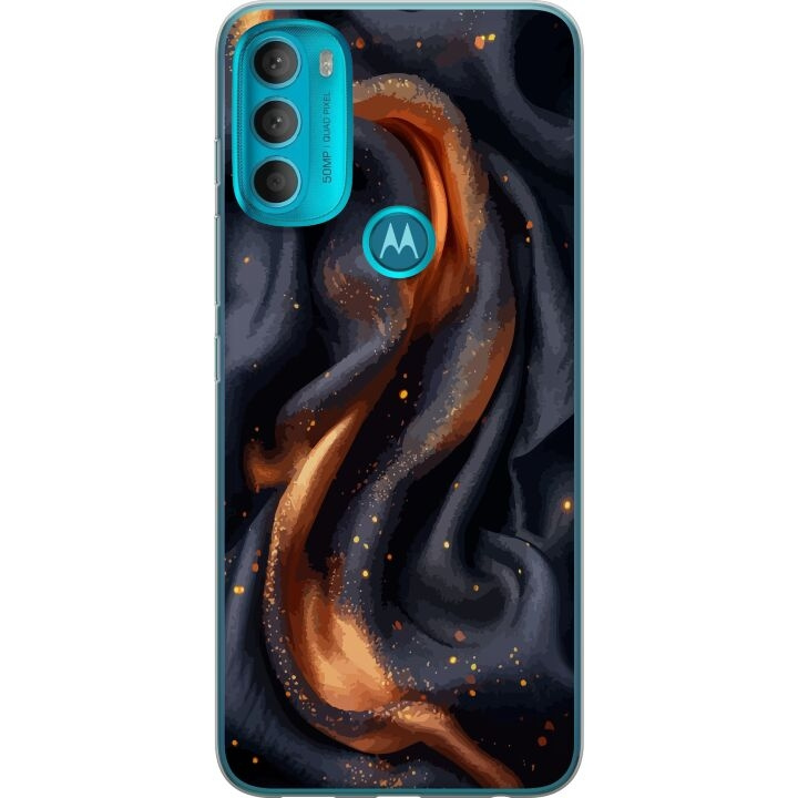 Mobile case for Motorola Moto G71 5G with Fiery silk design in the group SMARTPHONE & TABLETS / Phone cases / Motorola at TP E-commerce Nordic AB (A55287)