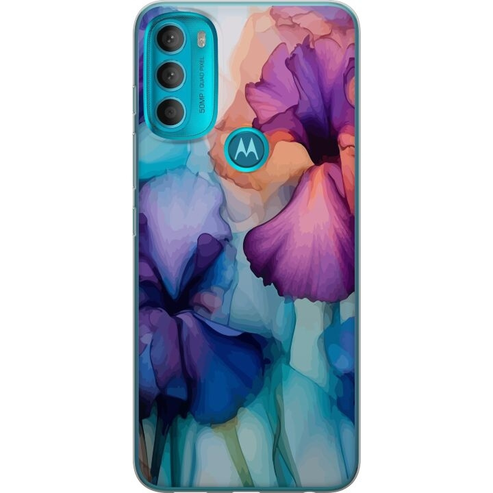 Mobile case for Motorola Moto G71 5G with Magical flowers design in the group SMARTPHONE & TABLETS / Phone cases / Motorola at TP E-commerce Nordic AB (A55289)